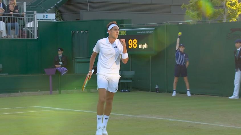 ¡Ni disimuló! El gesto del rival de Alejandro Tabilo tras la suspensión del partido en Wimbledon