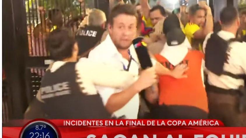 Ni los periodistas se salvaron: el salvaje actuar de la policía en los incidentes de la Copa América
