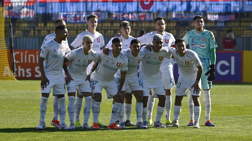 Universidad de Chile y su probable formación. Crédito: Photosport.