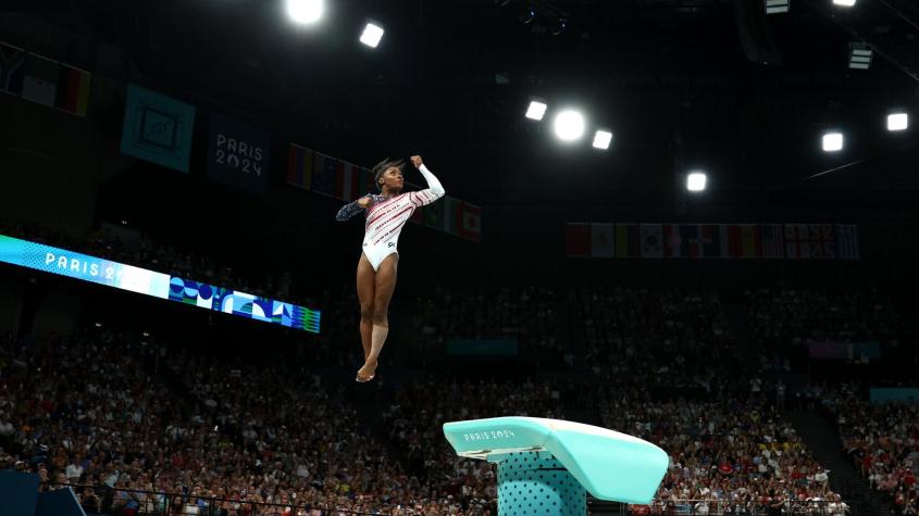 La presentación de Simone Biles en París 2024 - Créditos: @juegosolimpicos