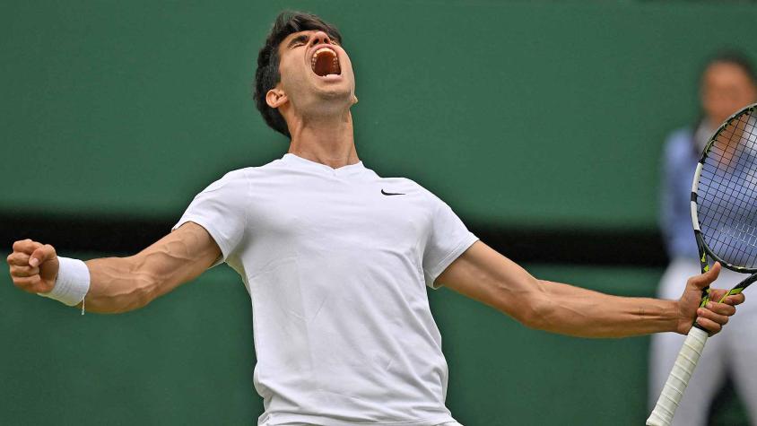 Carlos Alcaraz campeón de Wimbledon. Crédito: Photosport.