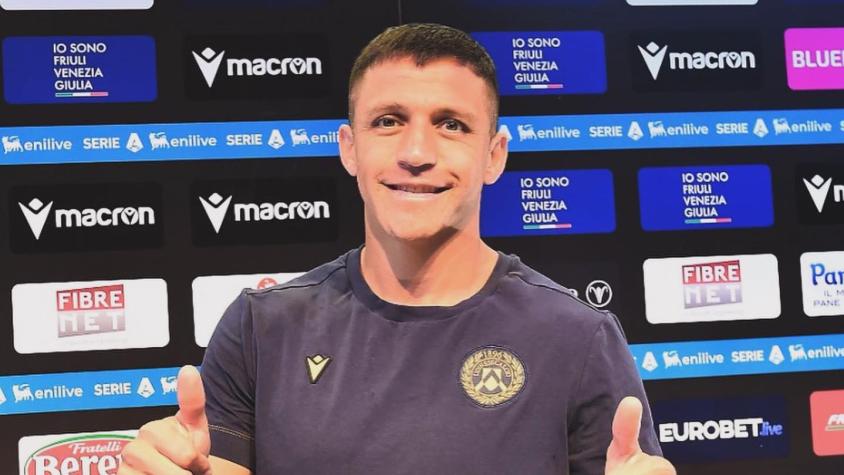 Alexis Sánchez en Udinese. Crédito: Udinese