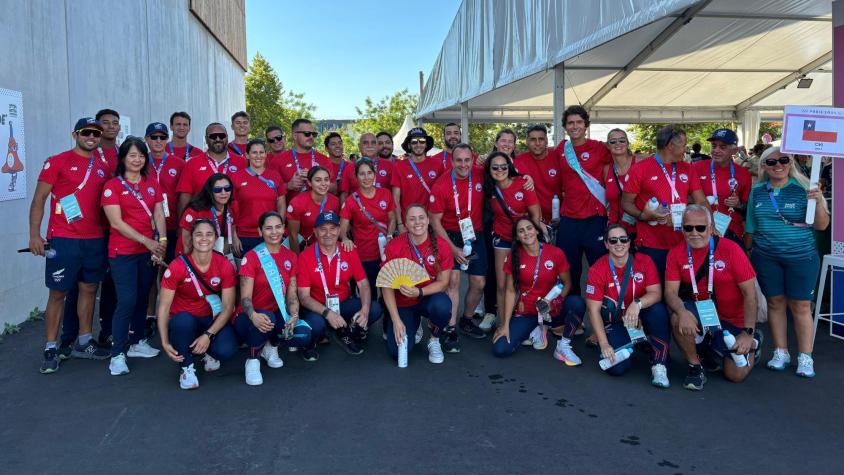 Los abanderados chilenos en París 2024. Crédito: Team Chile.