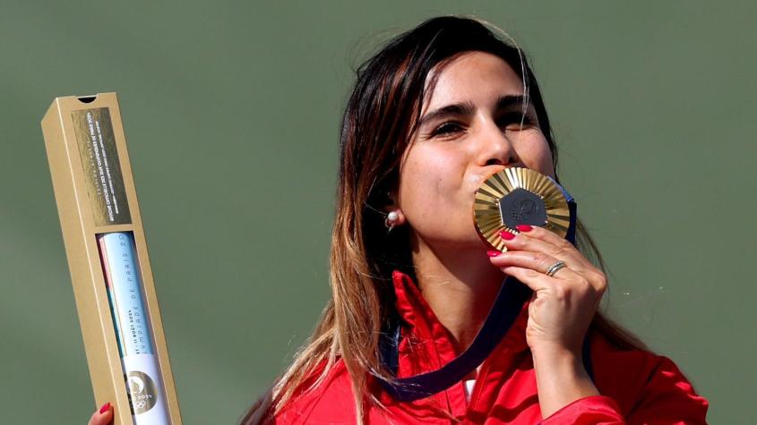 VIDEO | El mensaje de Francisca Crovetto tras obtener la medalla de oro en París 2024: "Nada es imposible, ninguna hue..."