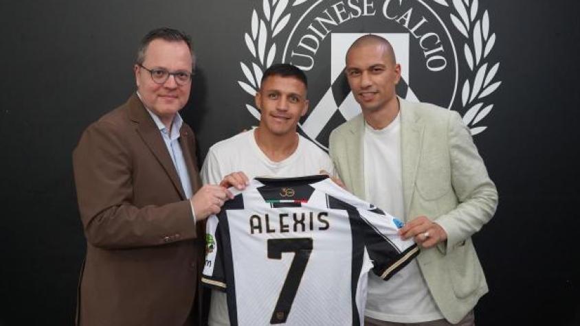 Alexis Sánchez oficializado en el Udinese. Crédito: Udinese.