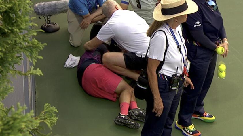 VIDEO | ¡Momentos de terror en el US Open! Jugador se desploma en pleno partido