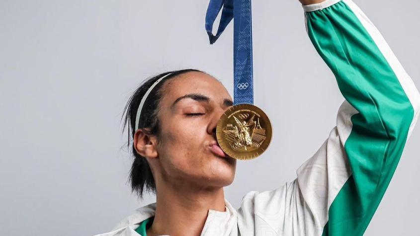 Imane Khelif con su medalla de oro - Créditos: Instagram