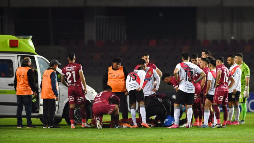 Deportes La Serena actualizó estado de salud de Enzo Guerrero tras fuerte caída ante Curicó Unido