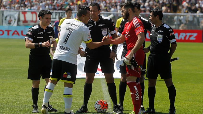 Johnny Herrera y Esteban Paredes previa Superclásico - Créditos: Photosport