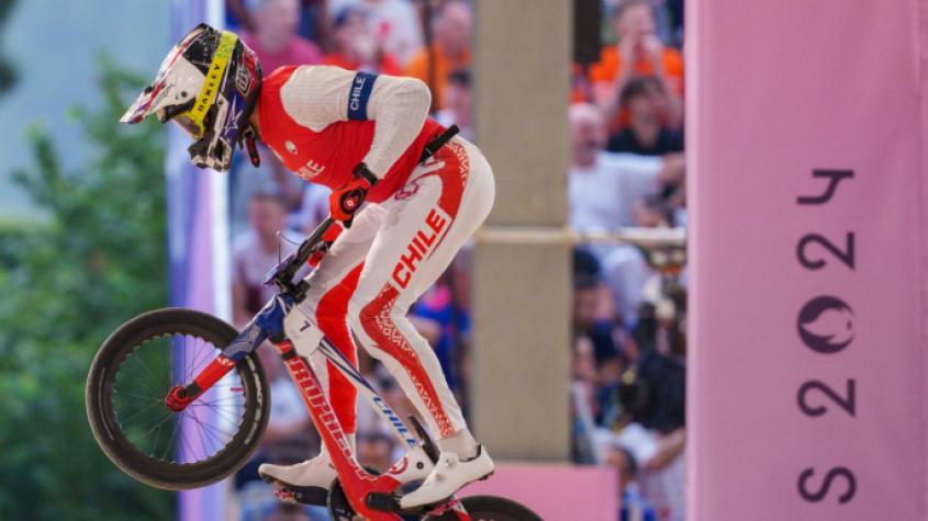 Mauricio Molina a semifinales en BMX de París 2024 - Créditos: @Team Chile