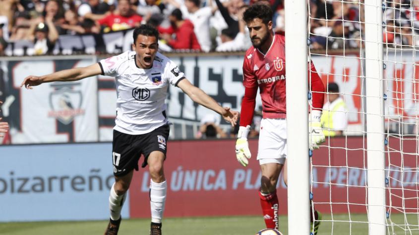 Gabriel Suazo en un Superclásico. Crédito: Photosport.