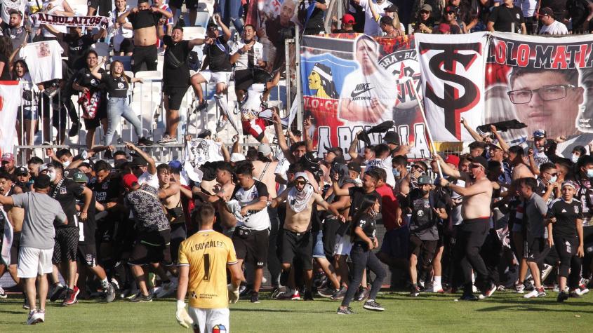 Incidentes en Antofagasta por hinchas de Colo Colo. Crédito: Photosport.