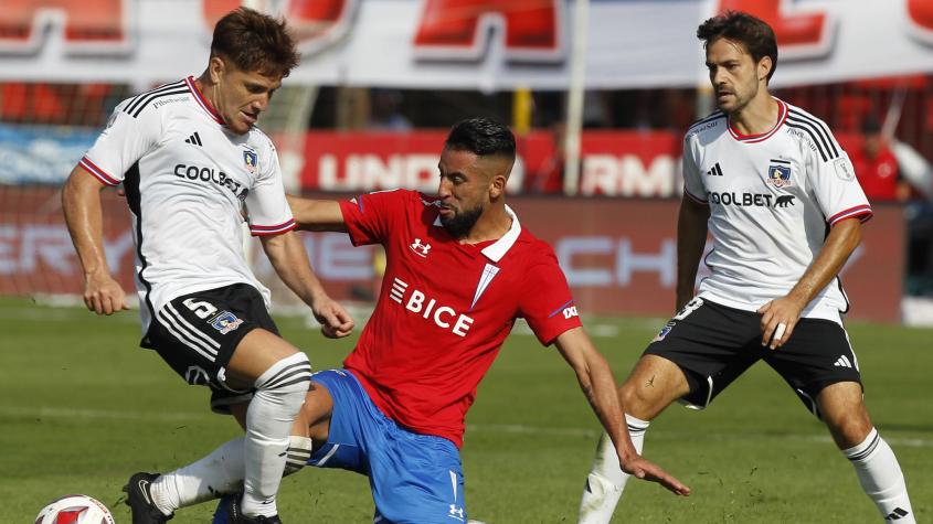 Mauricio Isla enfrentando a Colo Colo - Créditos: Photosport