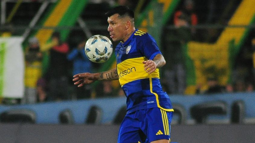 Gary Medel en Boca Juniors. Crédito: Boca Juniors.