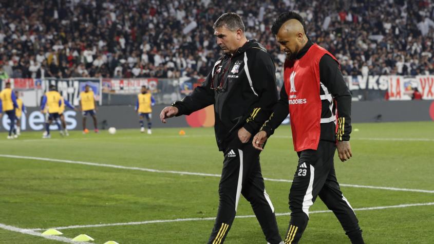 Arturo Vidal se resintió justo antes del partido - Créditos: Photosport