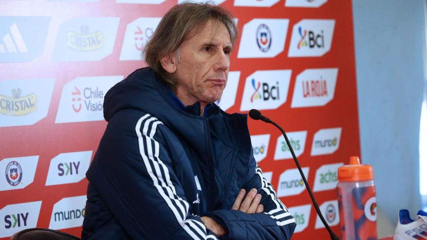 Ricardo Gareca con la Roja. Crédito: Photosport.