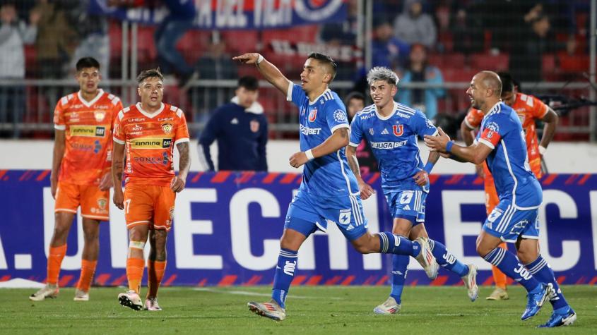 Nicolás Guerra celebrando un gol - Créditos: Photosport