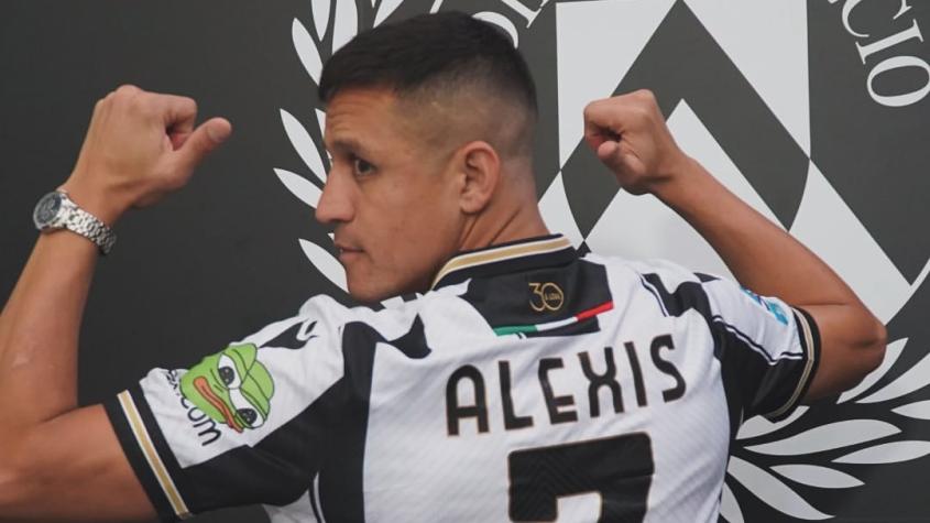 Alexis Sánchez en su presentación como jugador de Udinese - Créditos: Prensa Club