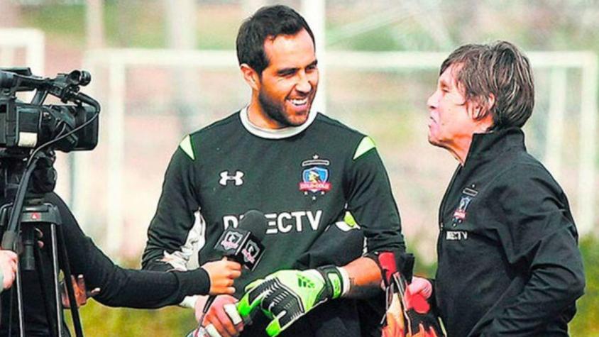 Claudio Bravo y Julio Rodríguez. Crédito: Colo Colo.