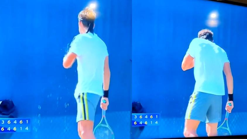 Tenista argentino tuvo tremendo percance tras jugar más de cuatro horas con 34°C el US Open
