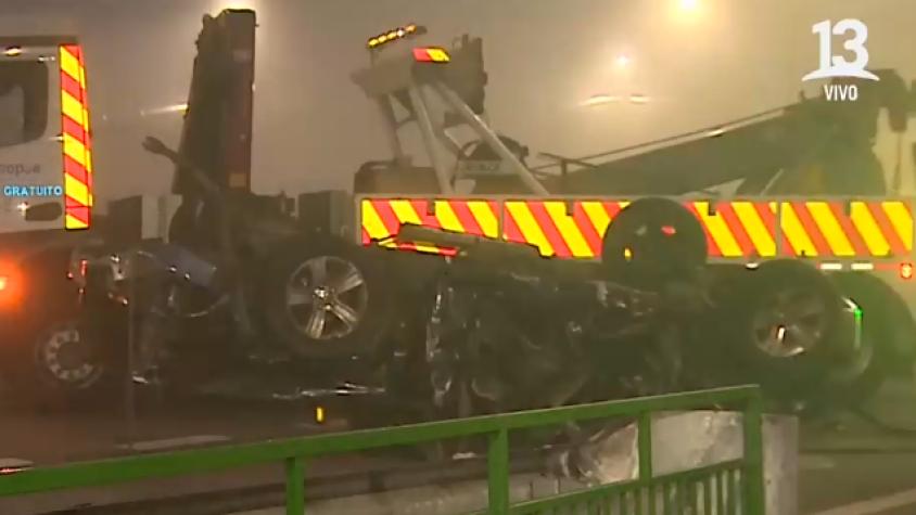 Impactante: Así quedó la camioneta de Cristóbal Campos tras grave accidente