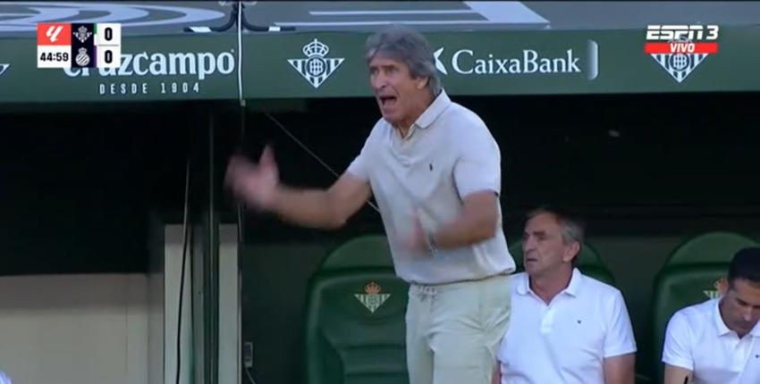 Video | El momento de furia de Manuel Pellegrini en el Real Betis