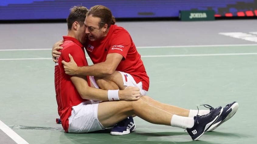 Chile celebró en la Copa Davis - Crédito: Instagram @ federaciondetenis