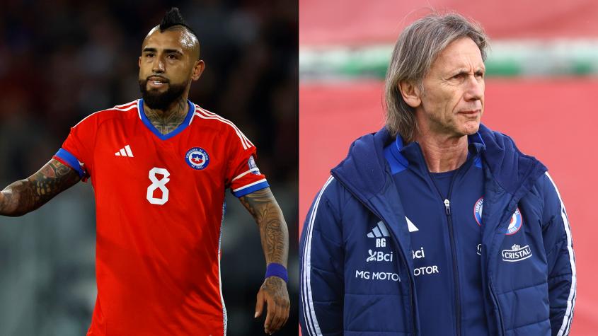 Arturo Vidal y Ricardo Gareca - Créditos: Photosport