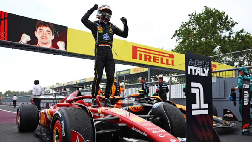 Leclerc se impone en el GP de Italia en la F1 - Créditos: @f1