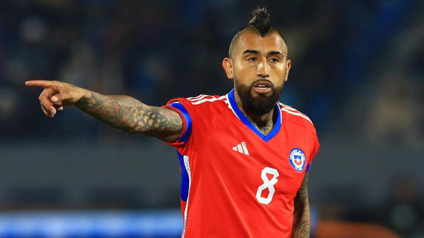 Arturo Vidal en la selección chilena. Crédito: Photosport.