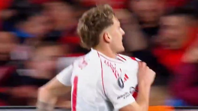 VIDEO | El gol de Facundo Colidio para abrir la cuenta en favor de River Plate ante Colo Colo