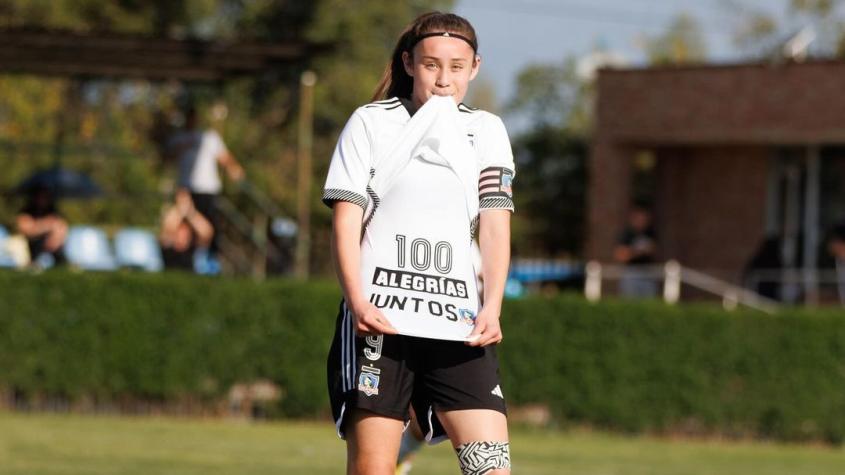 ¡Tremenda! Catalina Muñoz llegó a su gol número 100 con la camiseta de Colo Colo