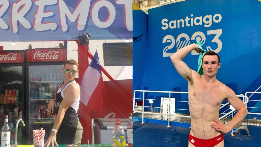 "Y la queso": Atleta canadiense que fue furor en Santiago 2023 volvió a Chile para vivir Fiestas Patrias