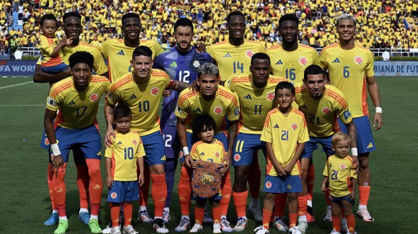 La formación estelar de Colombia para recibir a Chile por las Eliminatorias