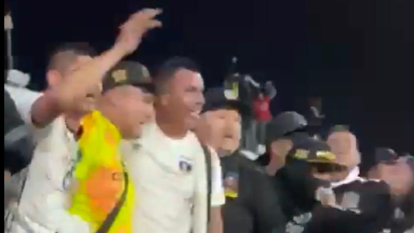 Uno más: Esteban Paredes fue captado alentando a Colo Colo junto a la Garra Blanca