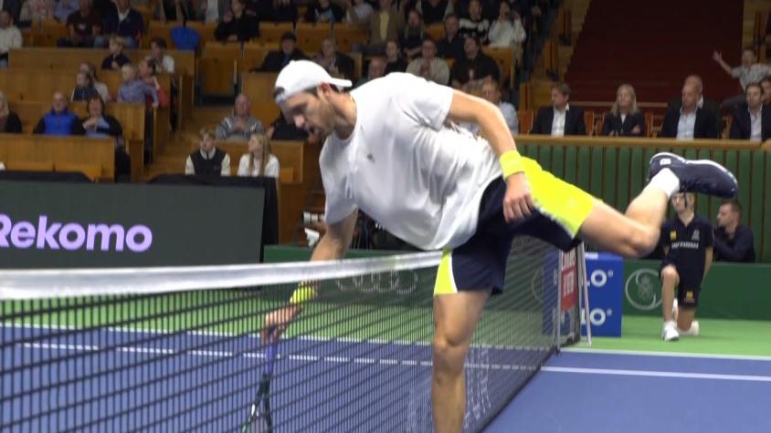 VIDEO | Nicolás Jarry gana en ATP de Estocolmo con polémico punto ganador