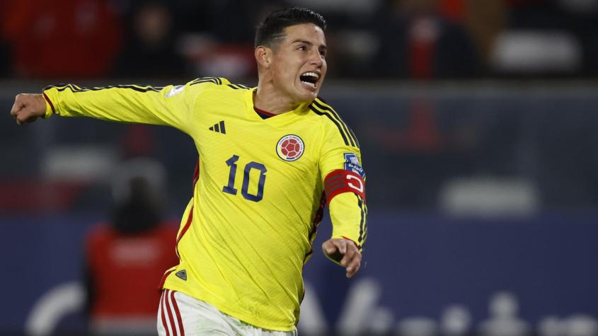 Con James a la cabeza: La nómina de Colombia para enfrentar a Chile en Eliminatorias