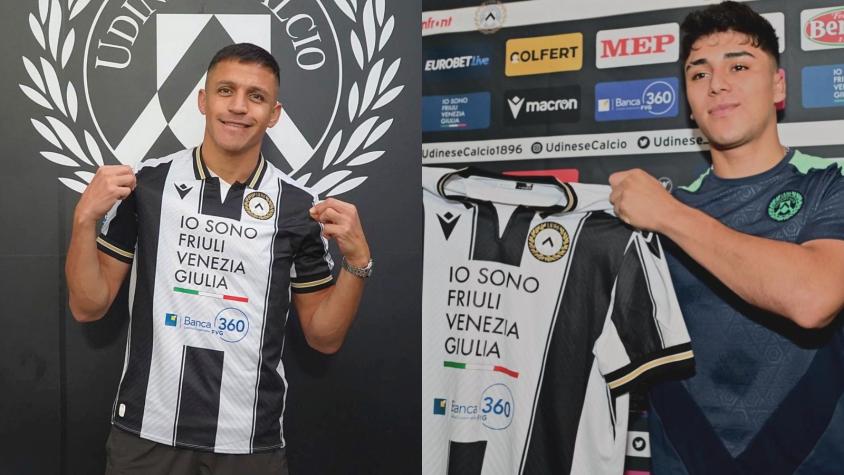 Alexis Sánchez y Damián Pizarro - Créditos: Udinese