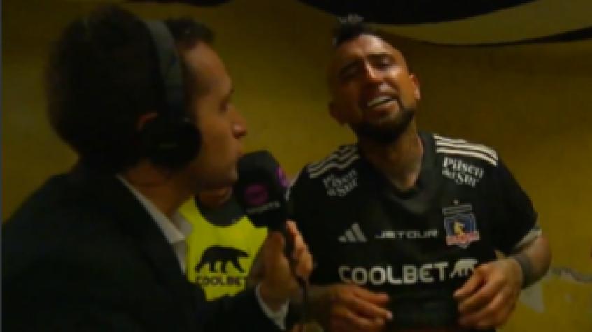 Arturo Vidal rompe en llanto tras ser campeón con Colo Colo: "Podré haber ganado mucho...."