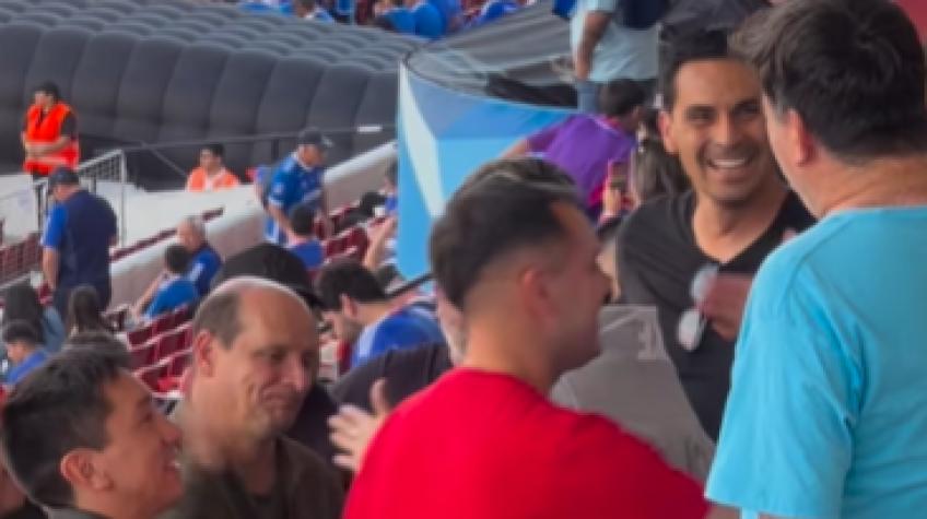 ¿Guiño a U de Chile? Seleccionado chileno llegó al Nacional para la final de la Copa Chile 