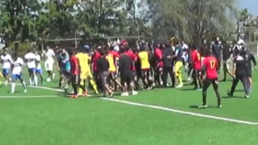 VIDEO | Batalla campal en la semifinal del Futbol Joven entre Unión Española vs UC