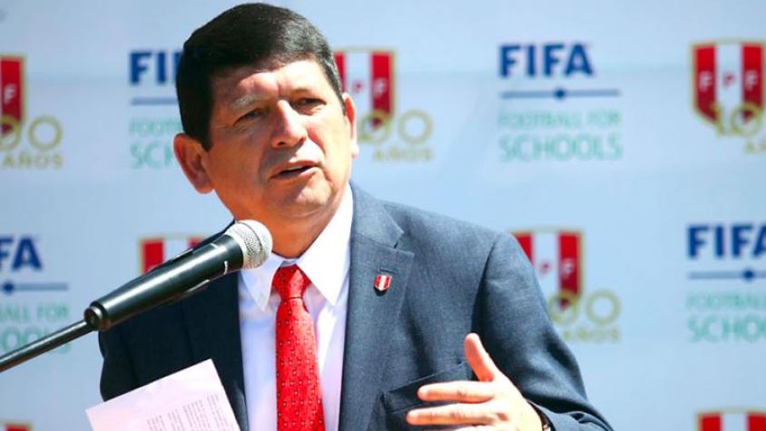 Agustín Lozano, presidente de la FPF - Créditos: Prensa Peruana