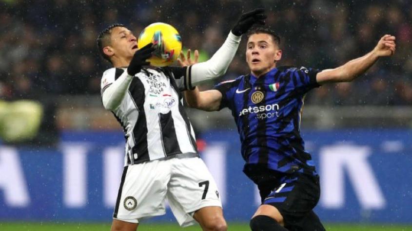 Con Alexis y Damián: Udinese cae ante Inter en la Copa Italia