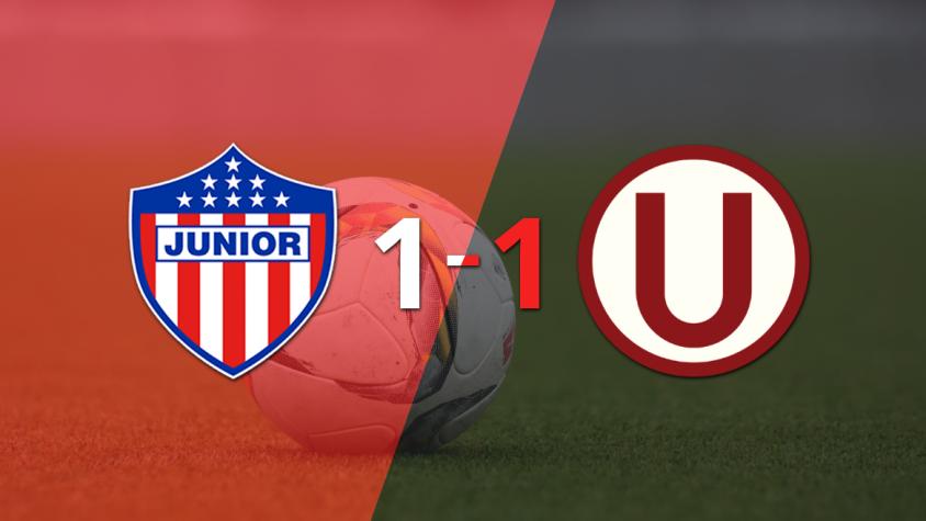 Reparto de puntos en el empate a uno entre Junior y Universitario