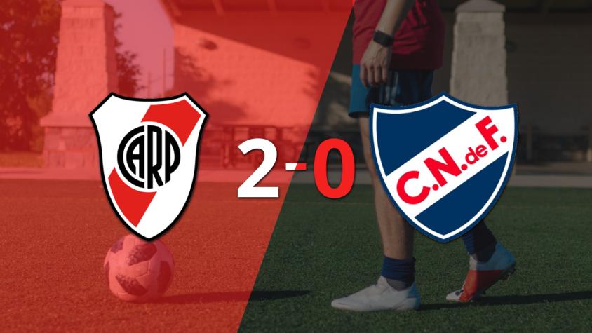 Con dos goles, River Plate se impuso a Nacional en el Monumental