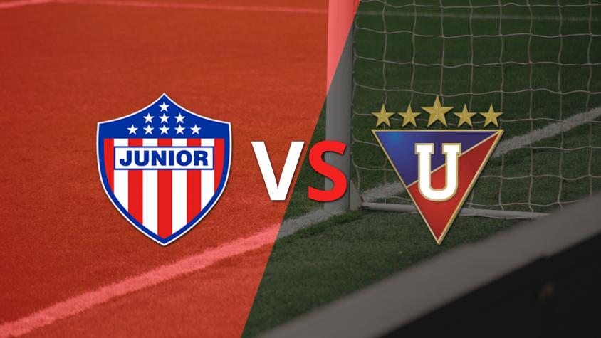 Junior y Liga de Quito comienza a jugar el segundo tiempo por el desempate