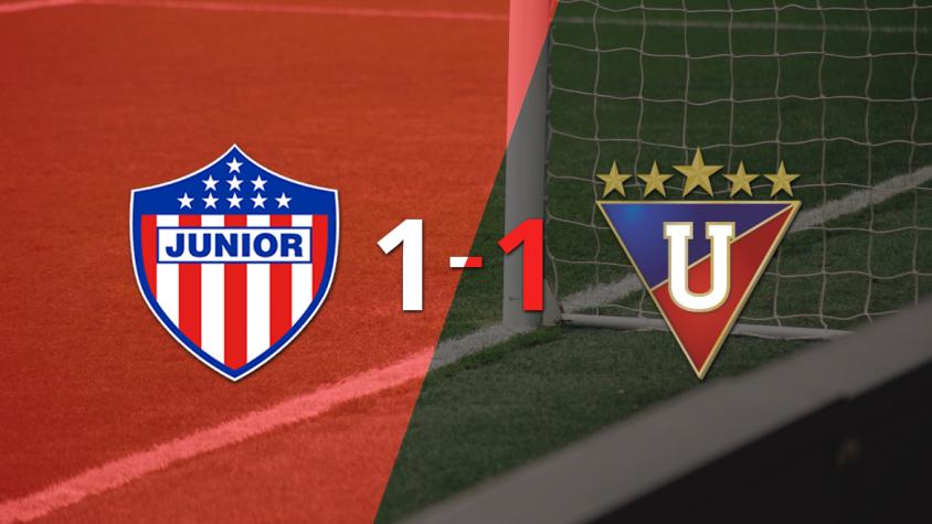 Junior logró sacar el empate de local frente a Liga de Quito