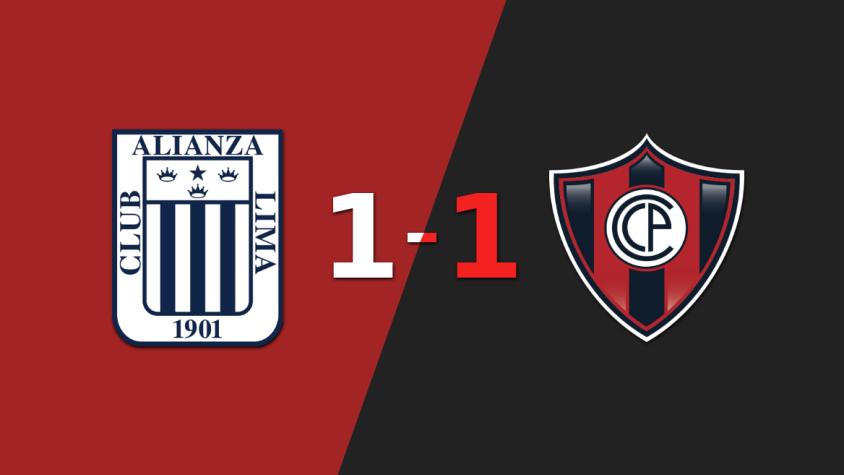 Alianza Lima logró sacar el empate de local frente a Cerro Porteño