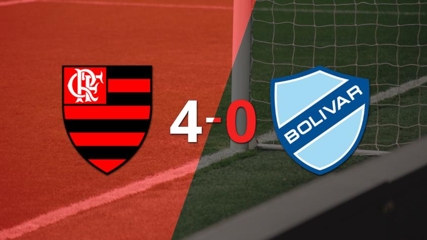 Flamengo sentenció con goleada 4-0 a Bolívar