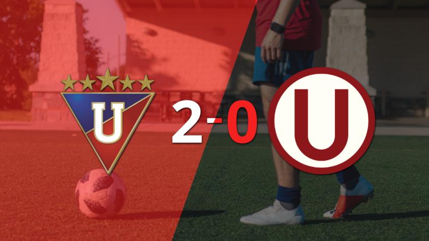 Sólido triunfo de Liga de Quito por 2-0 frente a Universitario